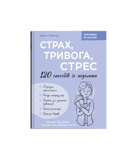 Зрозуміло про важливе. Страх, тривога, стрес. 120 способів їх подолати