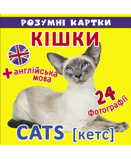 Розумні картки. Кішки. 12 карток