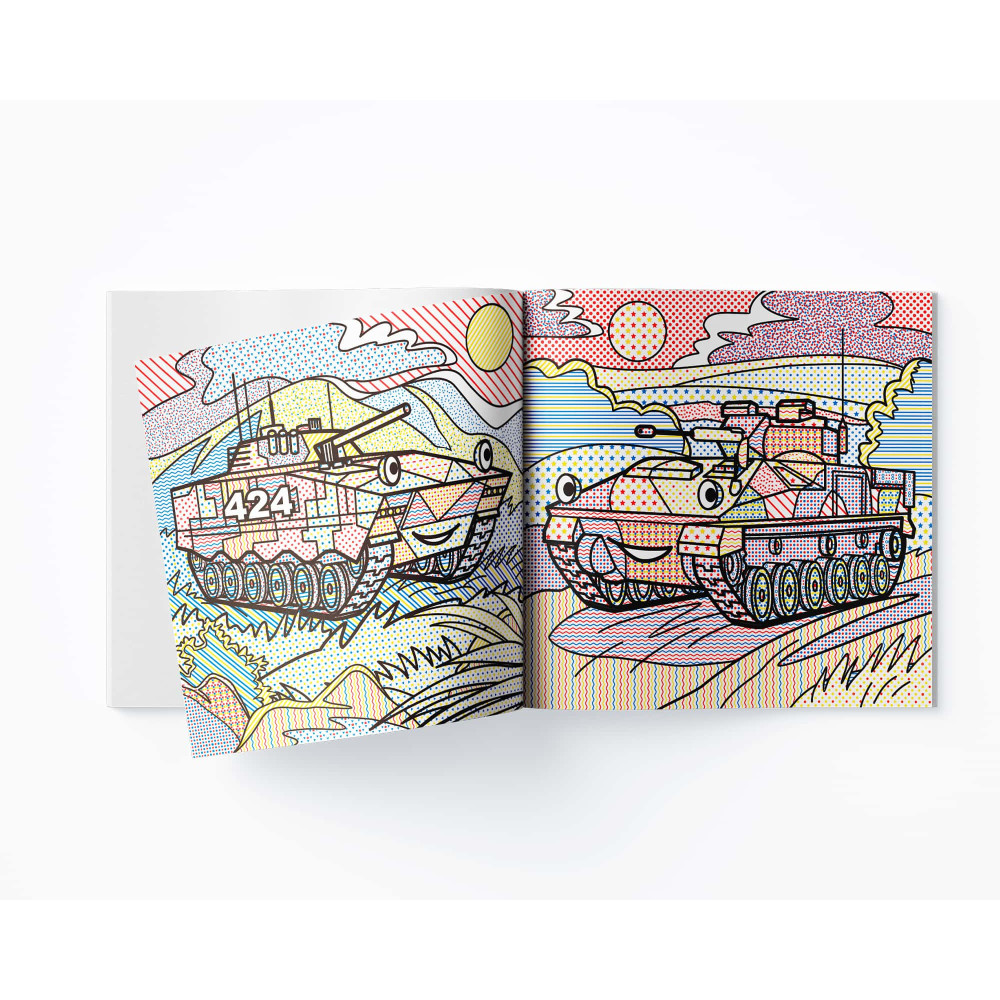 Водяні розмальовки. Бойові машини