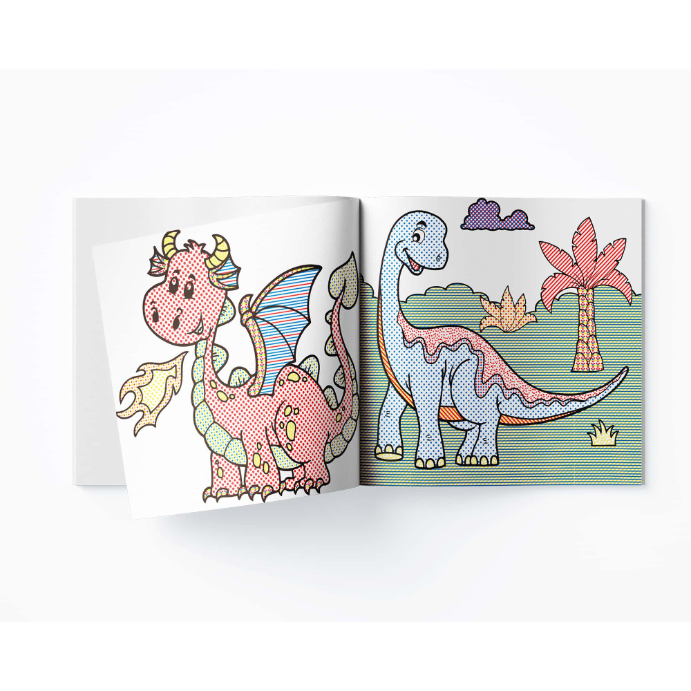 Водяні розмальовки. Дракончик